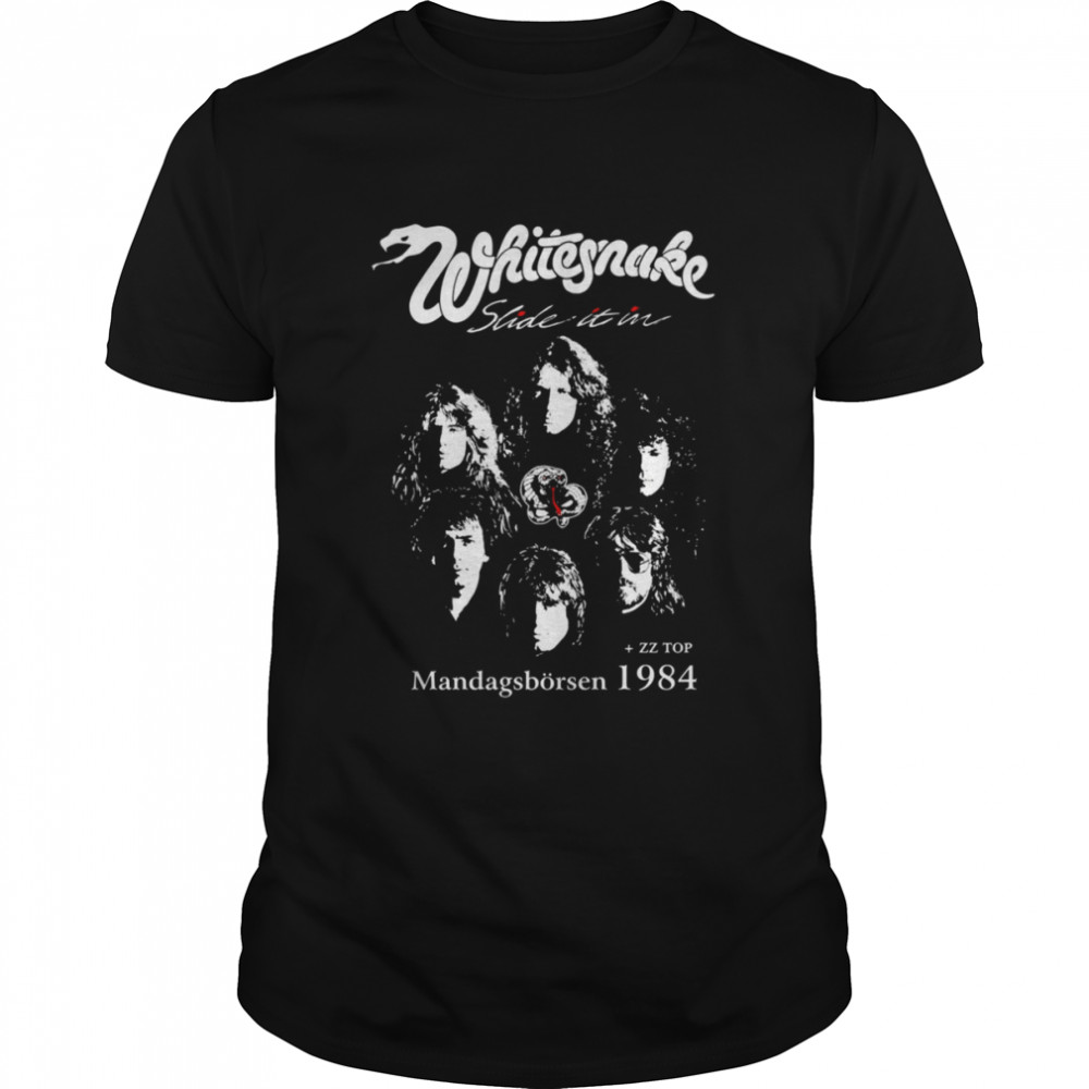 Tour 1984 Whitesnake Art Band ZZ Top shirt