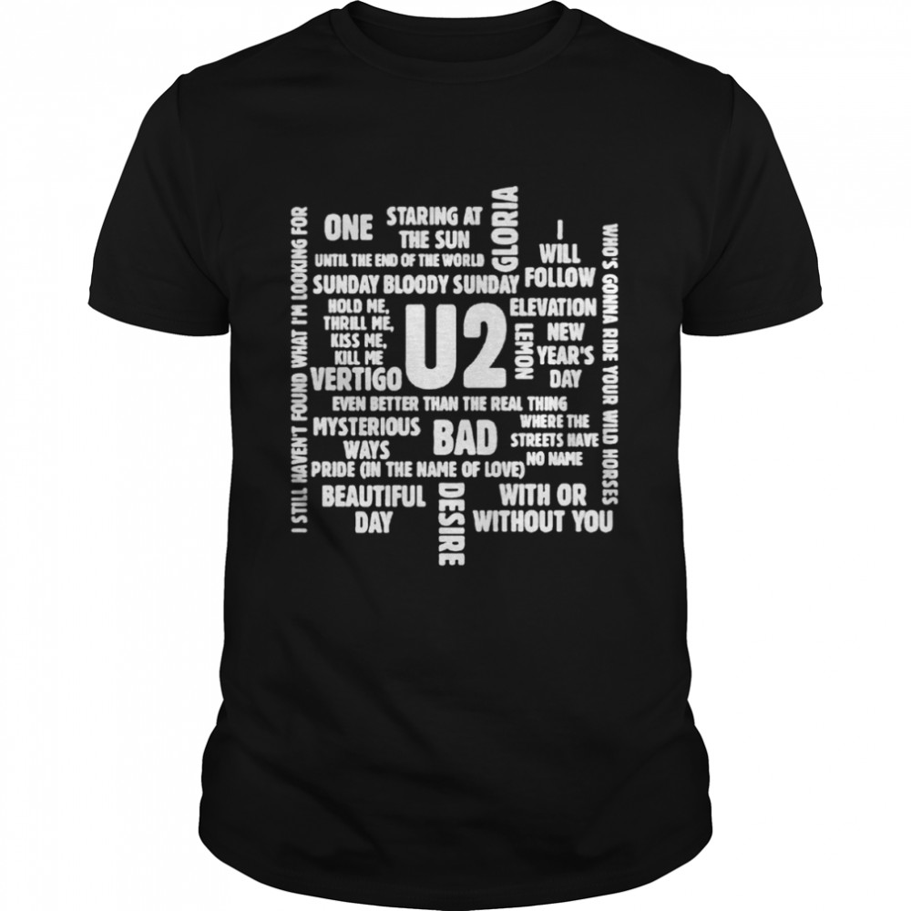 U2 Song Titles T-Shirt