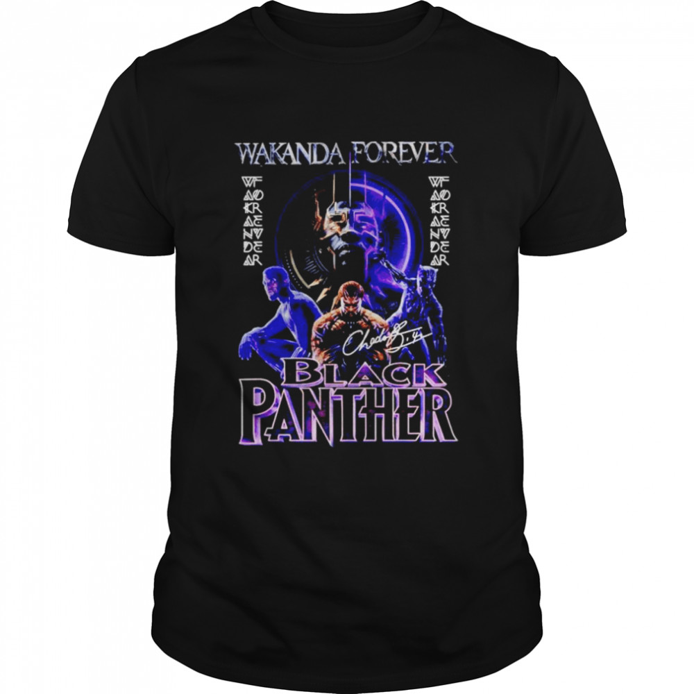 Wakanda forever black Panther legend signature shirt