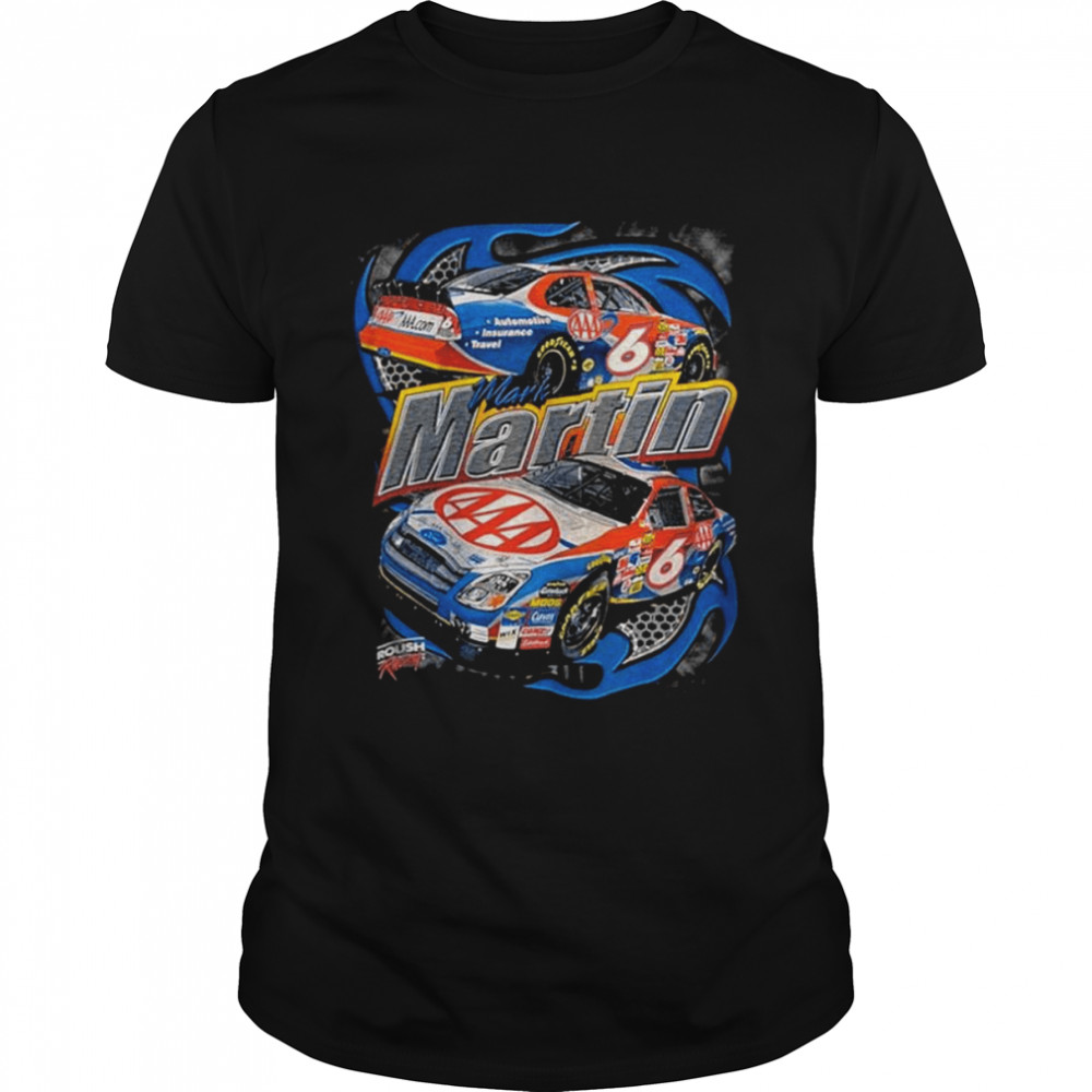 6 Vintage Retro Nascar Car Racing Mark Martin shirt