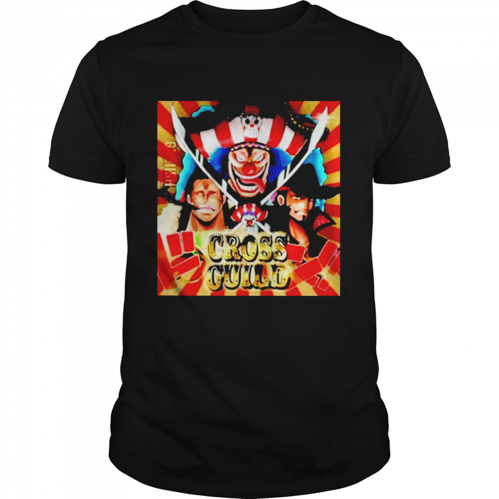 Buggy Crocodile Dracule Mihawk One Piece cross guild shirt