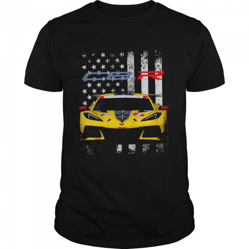 Corvette C8 Race Car Gtlm 3 Retro Nascar Car Racing shirt