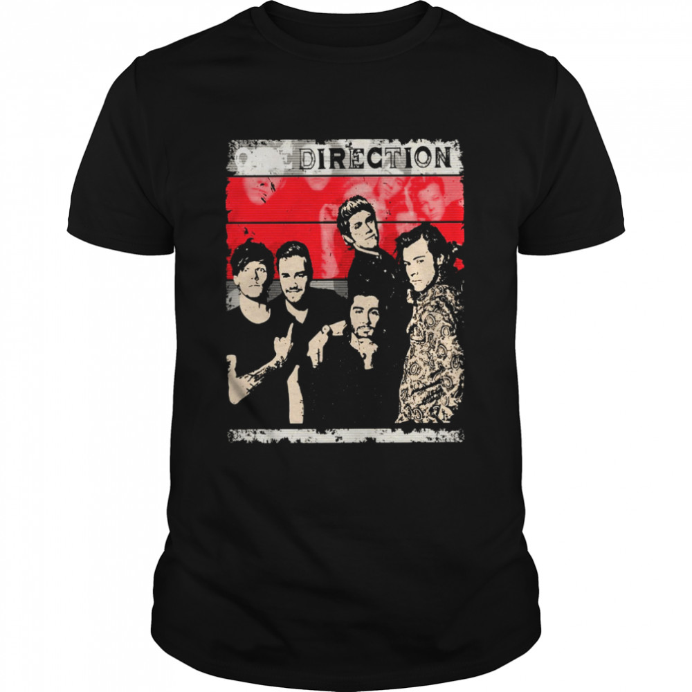 One Direction Pop Rock Band Vintage Art shirt