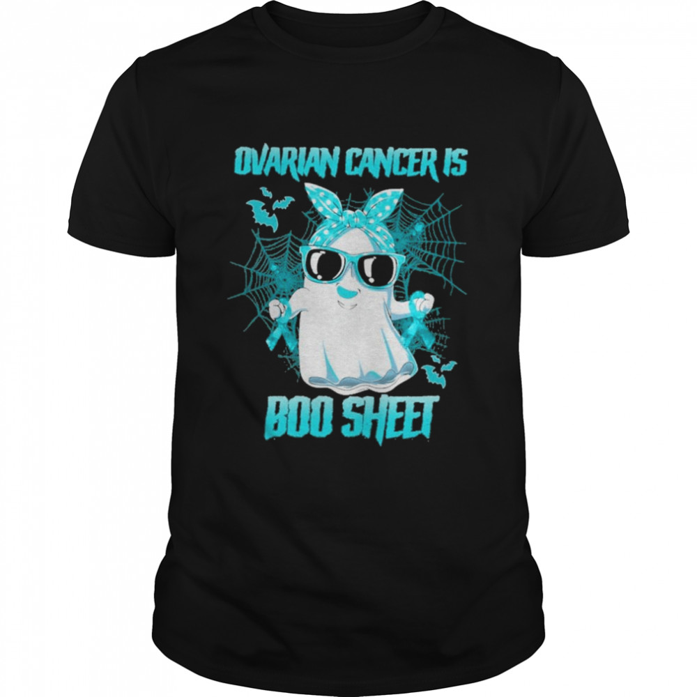 Ovarian Cancer is Boo sheet Happy Halloween shirt