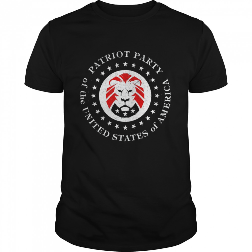 Patriot Party of USA – Trump 2024 Presidential Election Lion T-Shirt