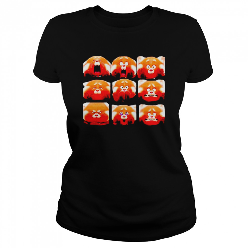 All red panda emotion shirt Classic Women's T-shirt