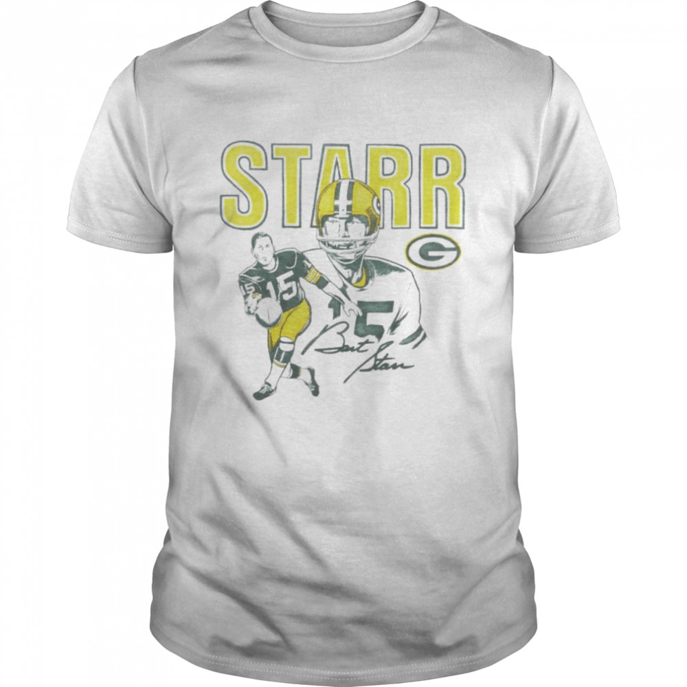 Bart Starr Green Bay Packers signature shirt