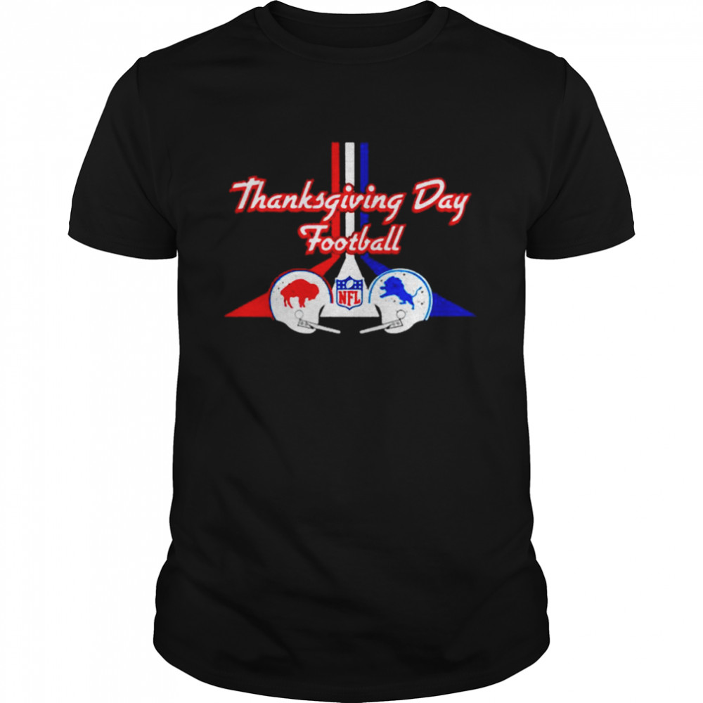 Buffalo Bills vs. Detroit Lions thanksgiving day football Matchup The Bills shirt