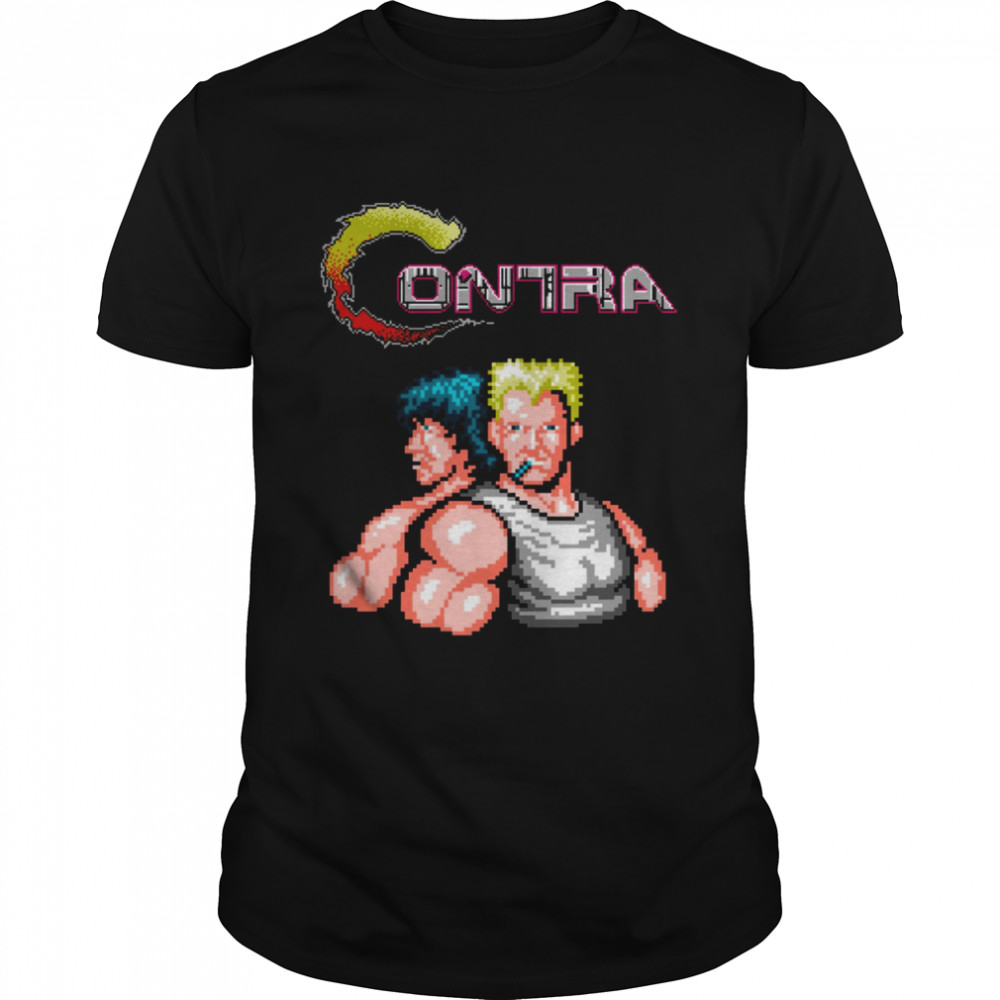 Contra Game Pixel shirt