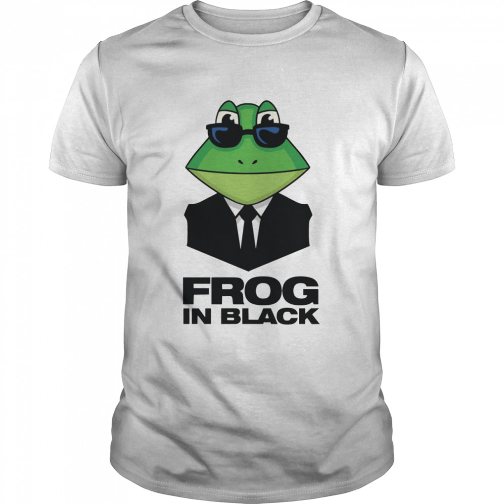 Mr Fritzzz As Frog In Black Tri-Blend Men In Black shirt