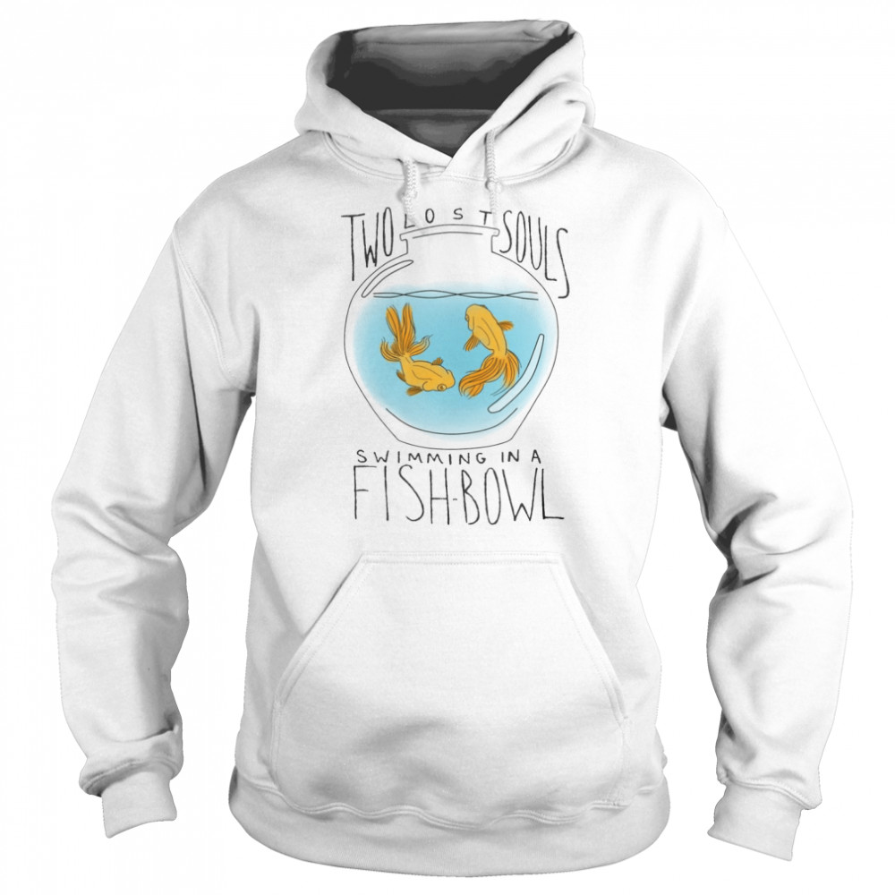 Two Lost Souls Swimming In A Fishbow Pink Floyd shirt Unisex Hoodie