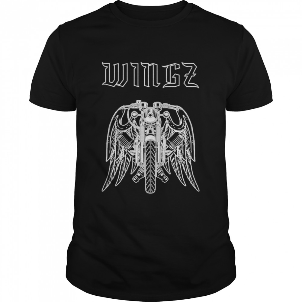 Wingz Café Racer Motorcycle Graphic Shirt