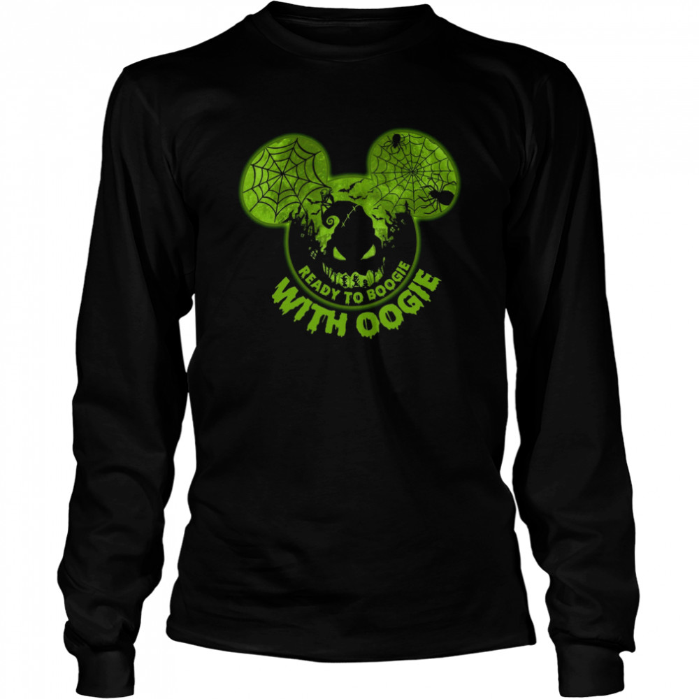 Ready To Boogie With Oogie Halloween The Nightmare Before Christmas shirt Long Sleeved T-shirt