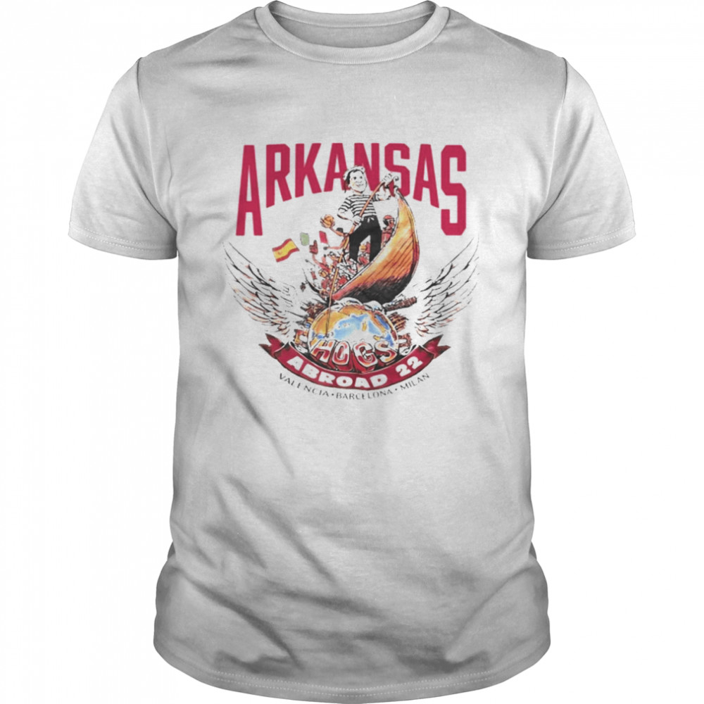 Arkansas Hogs Abroad 22 Valencia Barcelona Milan  Classic Men's T-shirt