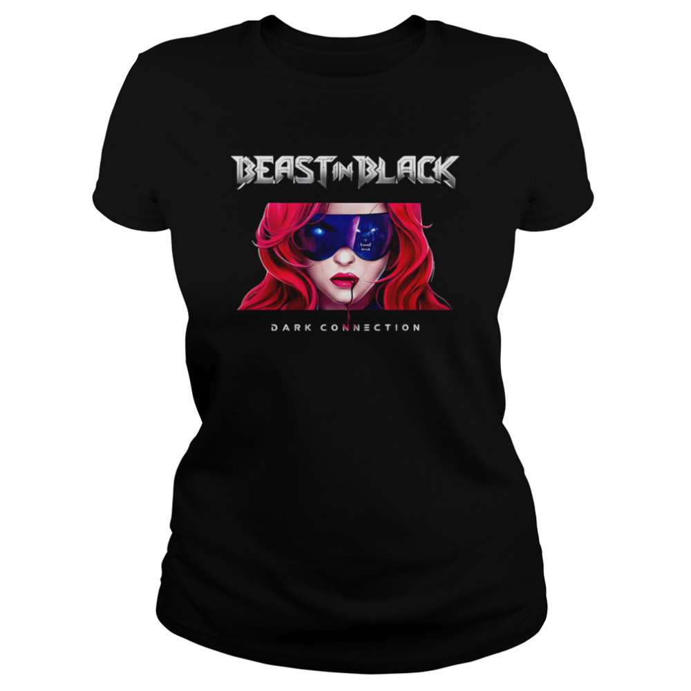 Dark Connection Beautiful Red Hair Beast In Black shirt Classic Women's T-shirt