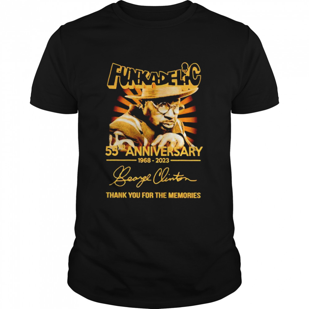 Funkadelic 55th anniversary George Clinton 1968-2023 signature shirt