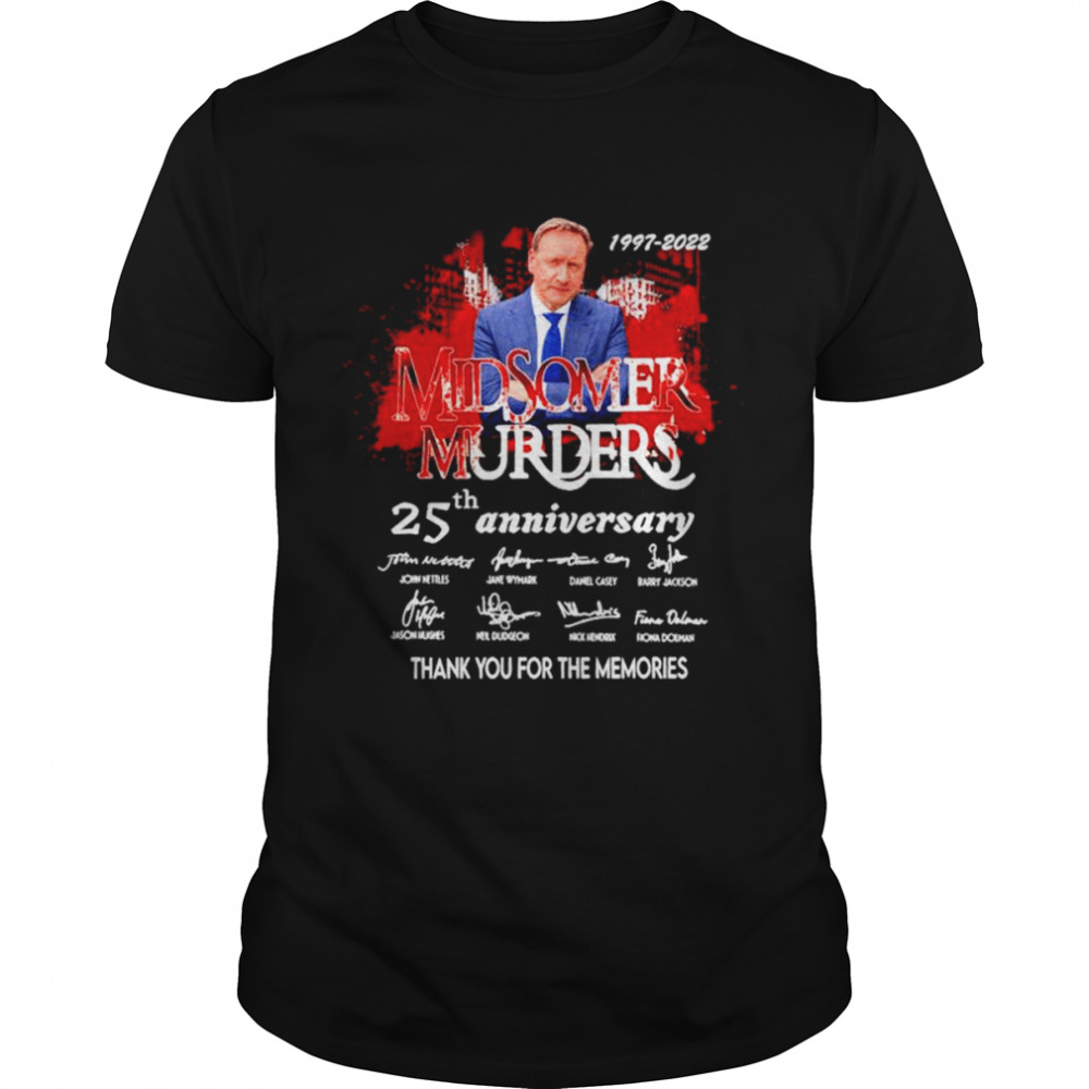 Midsomer Murders 25th anniversary thank you for the memories signatures shirt Classic Men's T-shirt