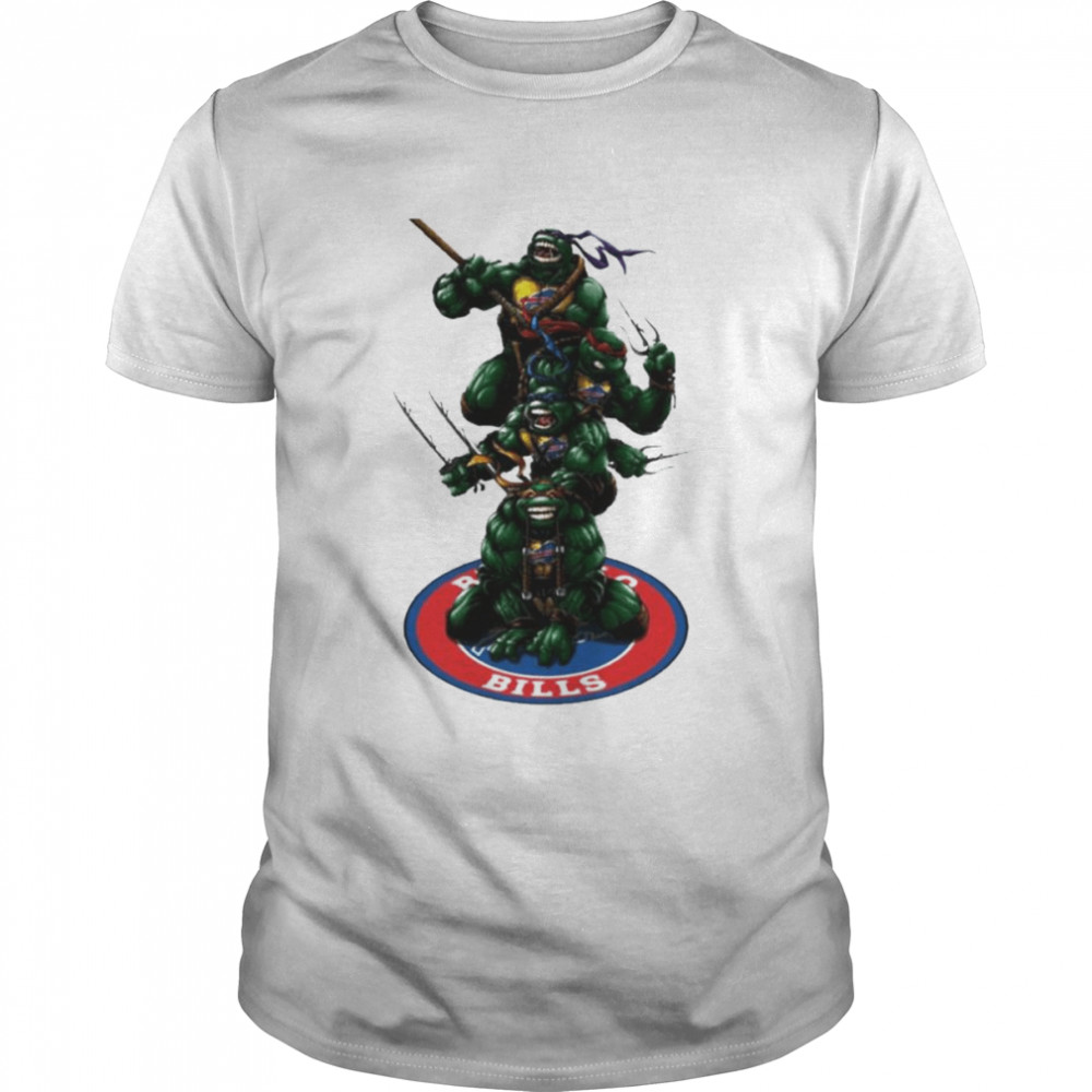 NFL Buffalo Bills X TMNT Teenage Mutant Ninja Turtles shirt Classic Men's T-shirt