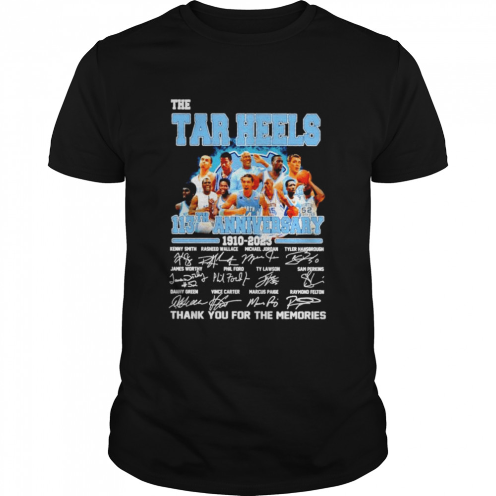 The Carolina Tar Heels team 113th anniversary 1910 2023 signatures shirt Classic Men's T-shirt