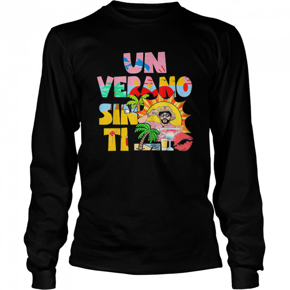 Bunny Un Verano Worlds Tour Sin Ti T- Long Sleeved T-shirt