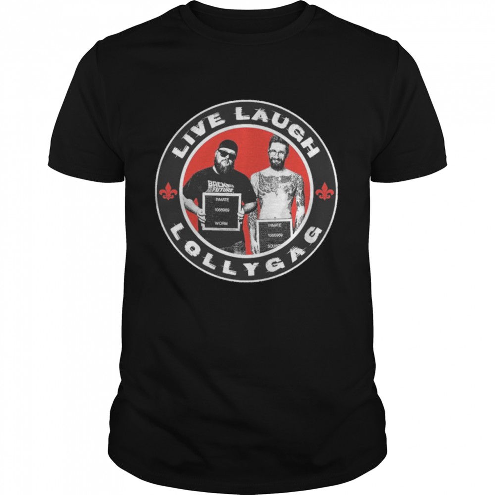 Live Laugh Lollygag Podcast Logo T-Shirt