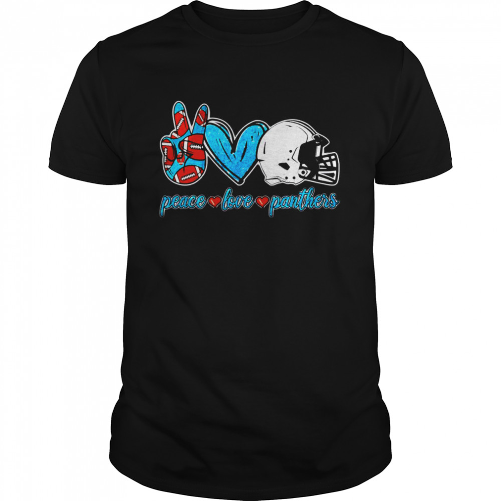 Peace Love Carolina Panthers Football Team shirt