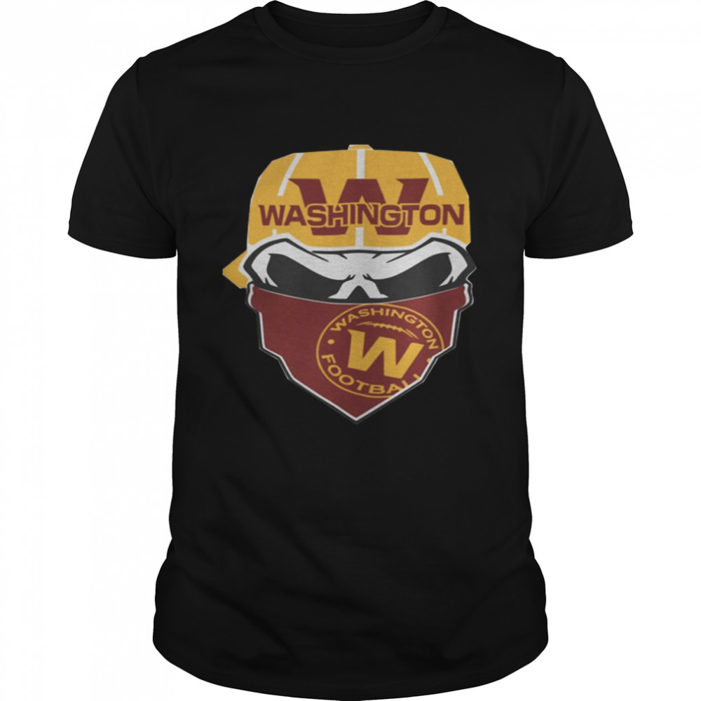 Skull Wears Washington Commanders And Washington Football Lovers shirt