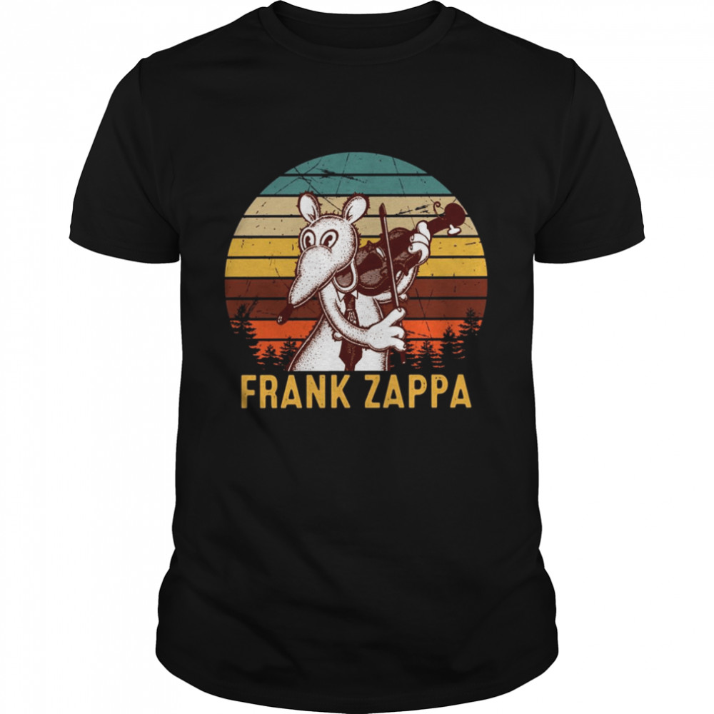 Waka Jawaka Mouse Frank Zappa Playing Violin Rat Vintage Frank Zebra shirt