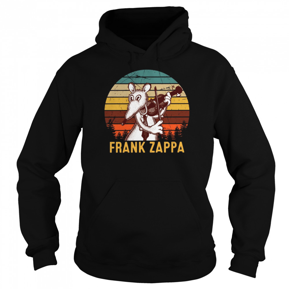 Waka Jawaka Mouse Frank Zappa Playing Violin Rat Vintage Frank Zebra shirt Unisex Hoodie