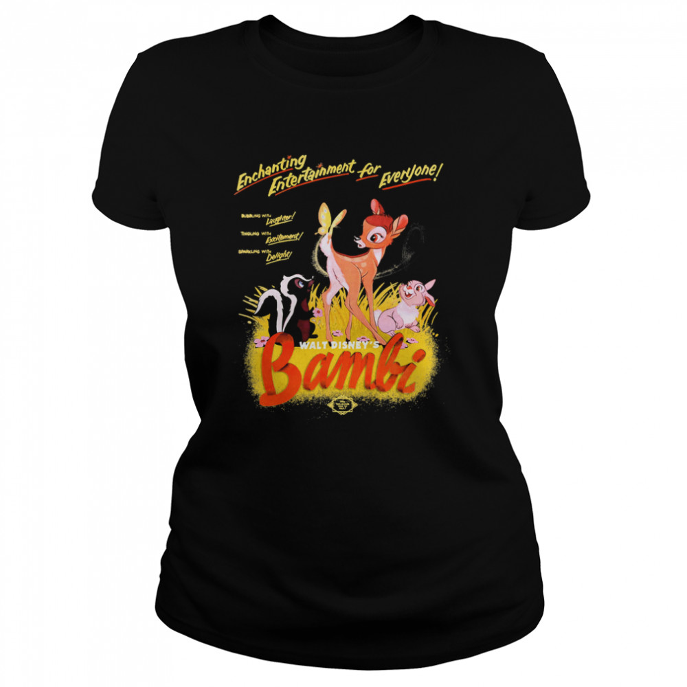 Bambi Enchanting Entertainment For Everyone Retro Disney shirt Classic Women's T-shirt