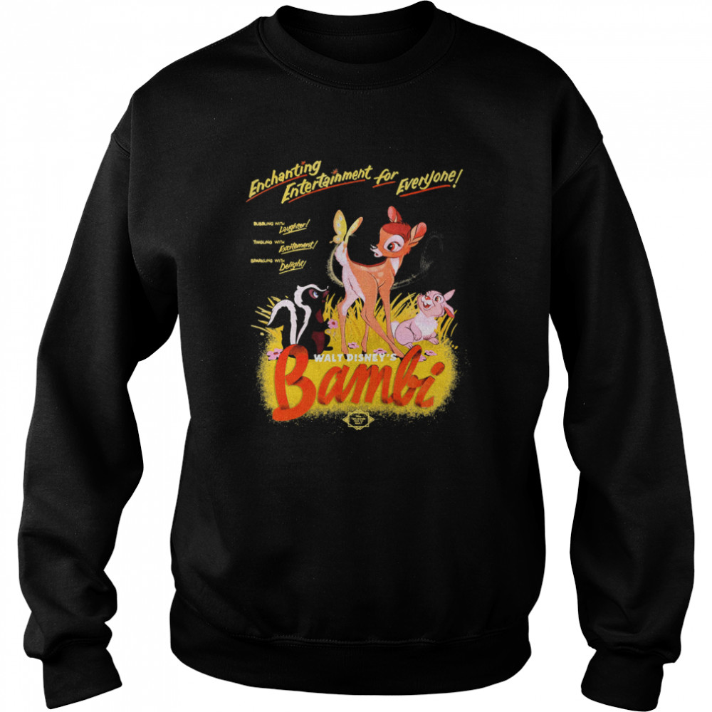 Bambi Enchanting Entertainment For Everyone Retro Disney shirt Unisex Sweatshirt
