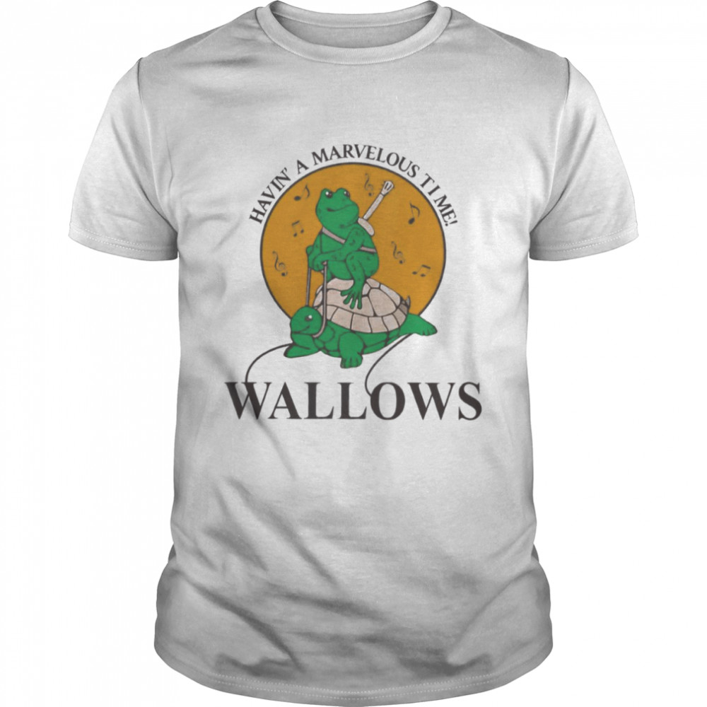 Frog Riding Turtle Having A Marvelous Time Wallows shirt