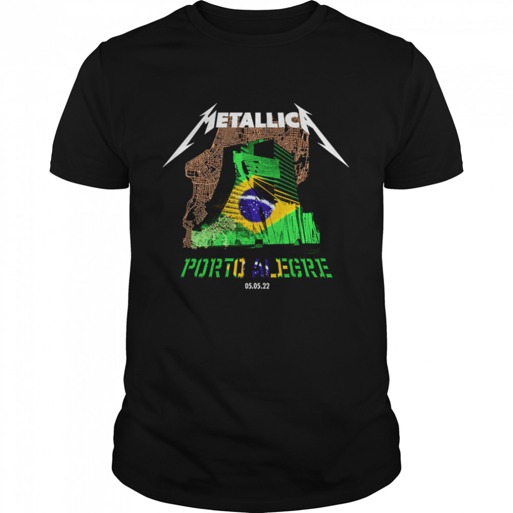 Metallica Porto Alegre Brazil 05.05.22 Tour shirt