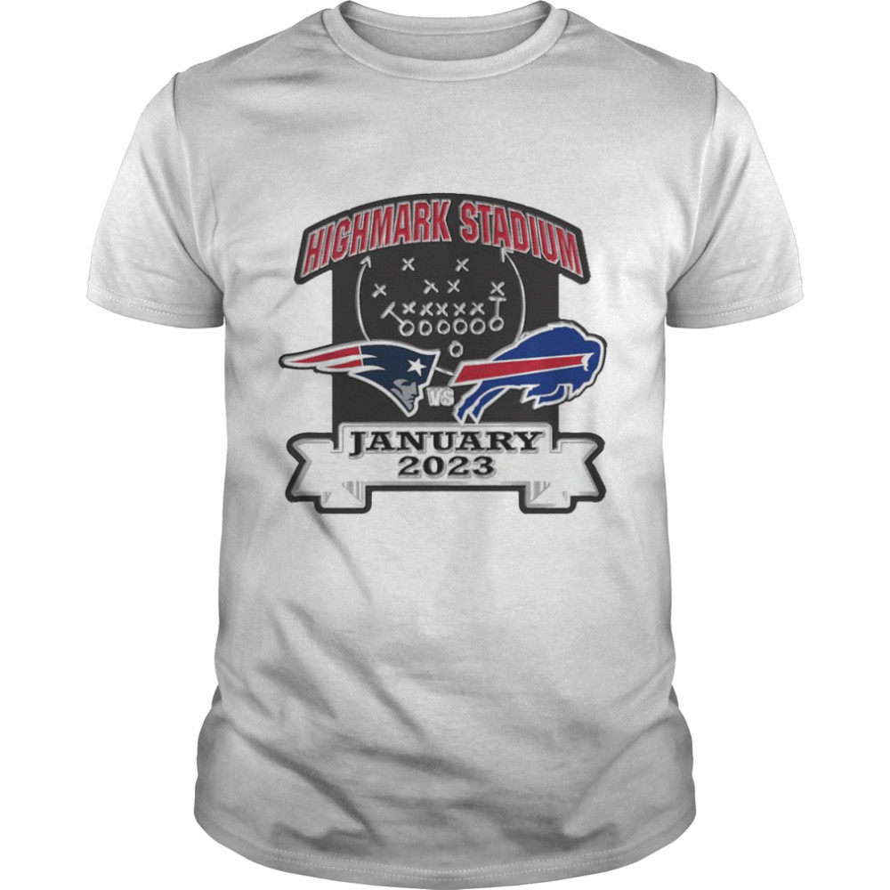 New England Patriots vs Buffalo Bills Highmark Stadium January 2023 shirt