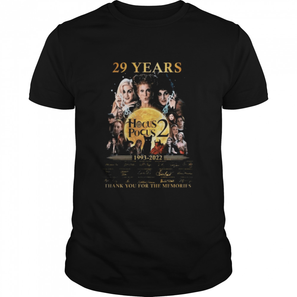 Sanderson Sisters Hocus Pocus 2 29 Years 1993-2022 shirt