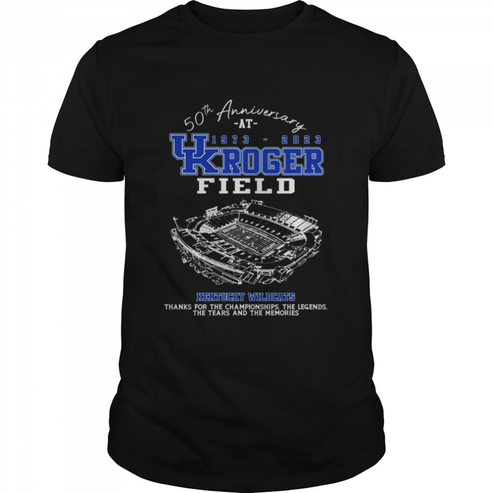 50th anniversary at 1973-2023 UK Roger Field Kentucky Wildcats shirt