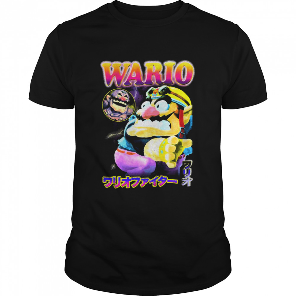 Biker Wario Nintendo Vintage shirt