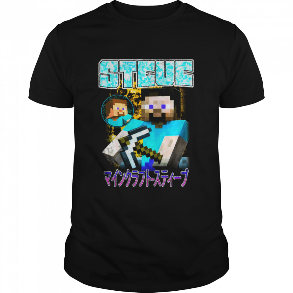 Blockcraft Steve Minecraft Vintage shirt