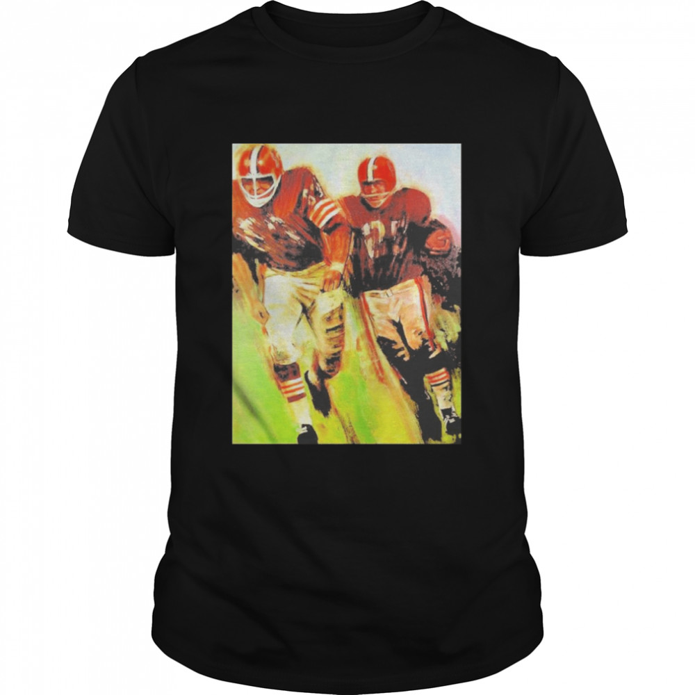 Cleveland Browns 1965 CB Helmet Poster Shirt