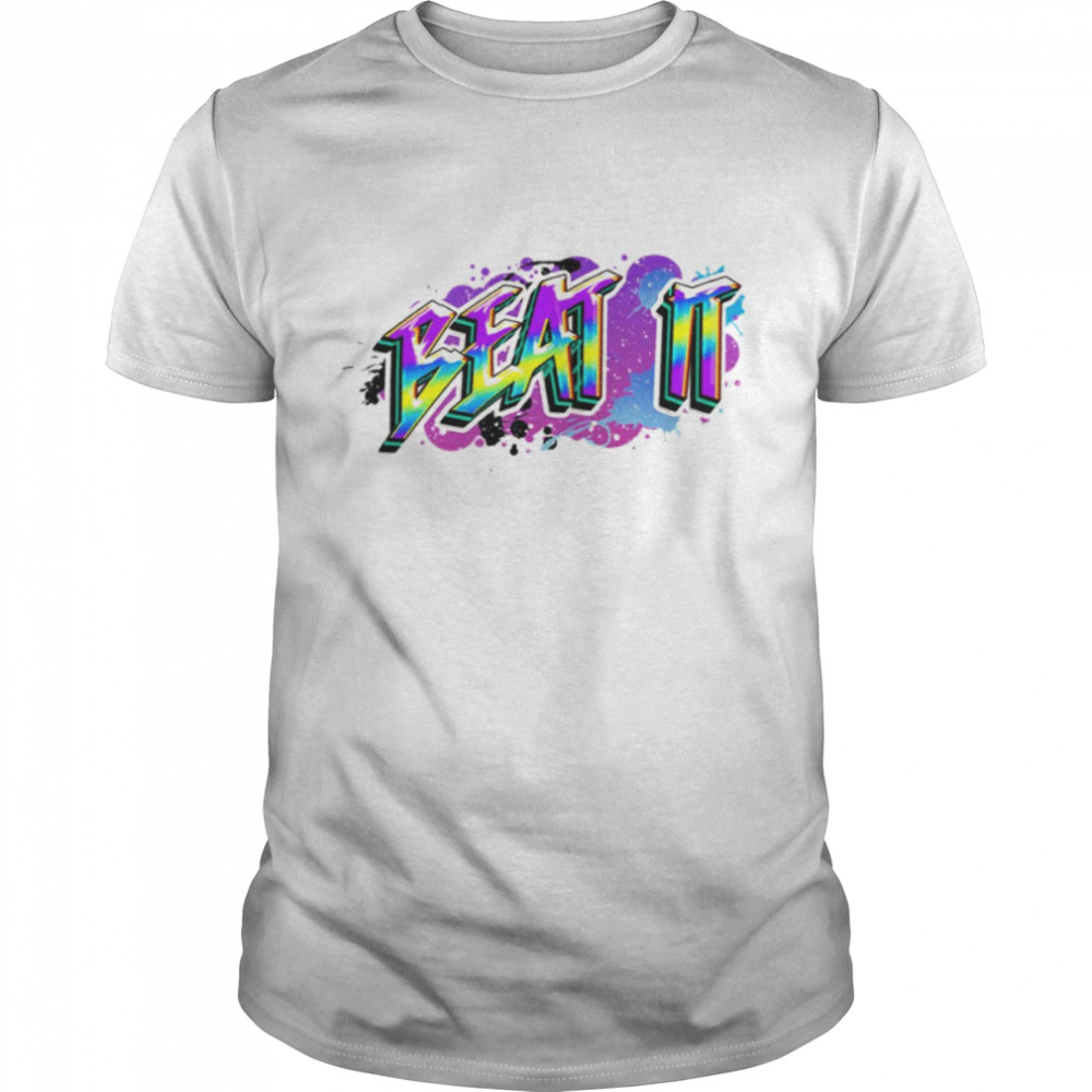 Colorful Text Amour Beat It Graffiti 3 shirt