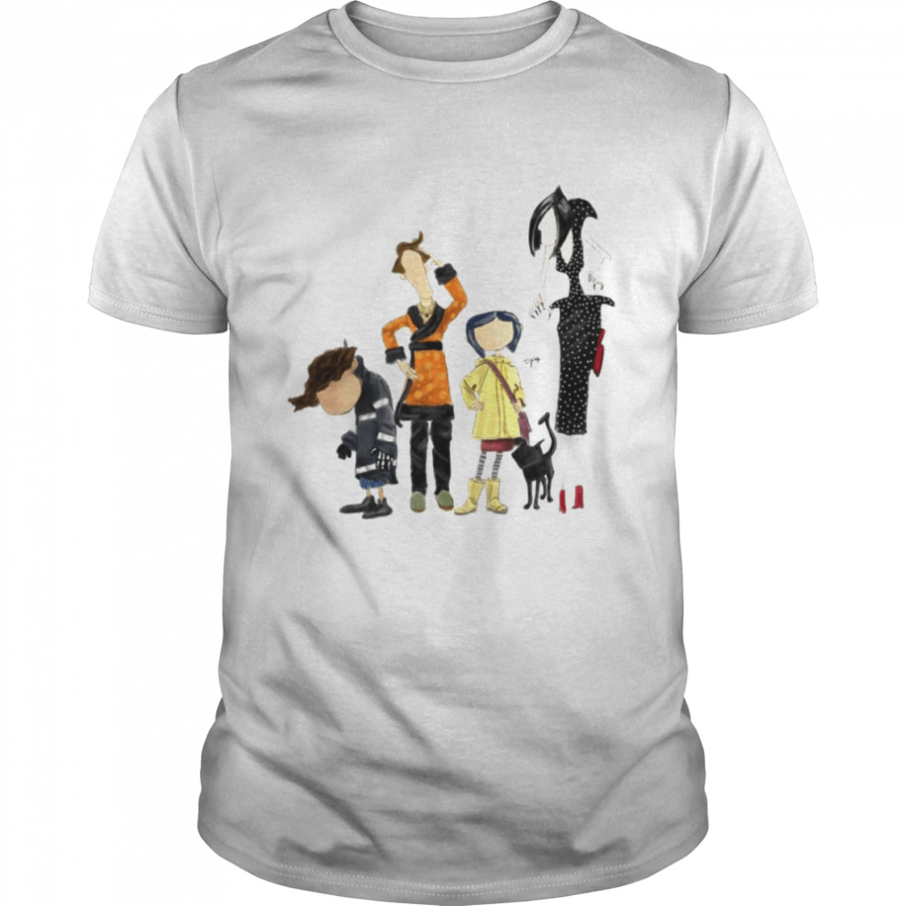 Coraline Characters Minimalist Fanart shirt