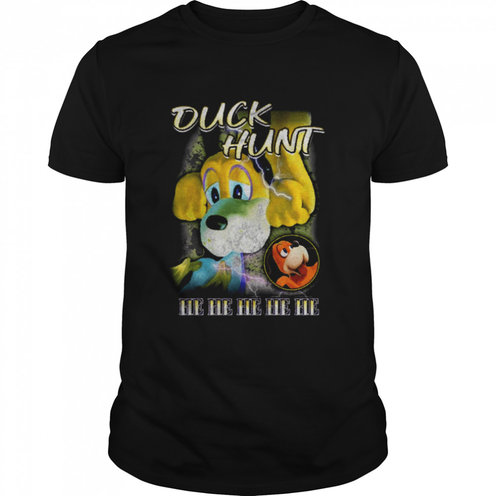 Duck Hunt He He He He He Smash Bros Vintage shirt