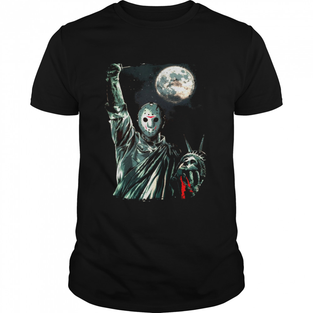 Friday The 13th Jason The Statue of Liberty shirt