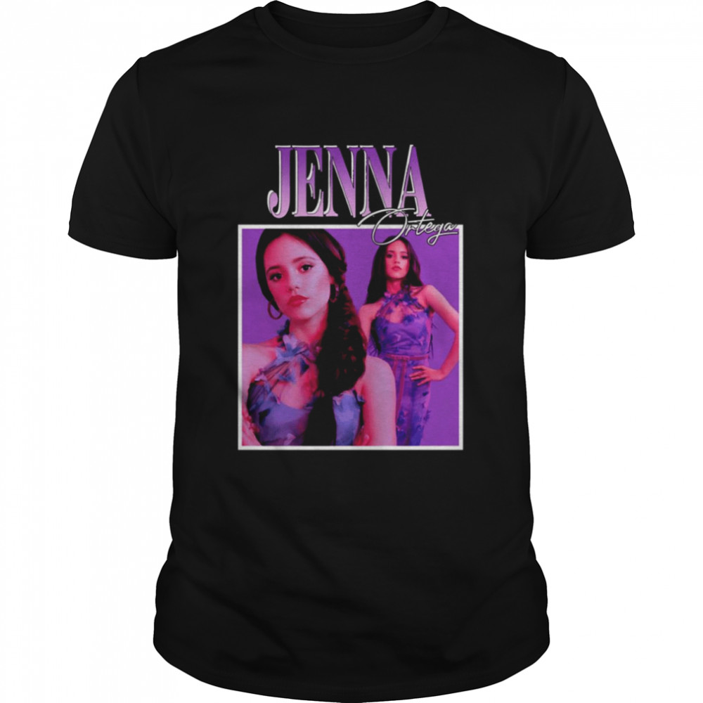 Jenna Ortega Wednesday Addams Actress Retro shirt