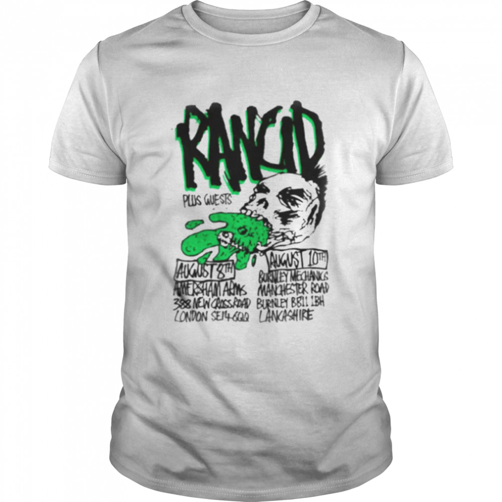 Plus Guest New Tour Design Rancid Band shirt