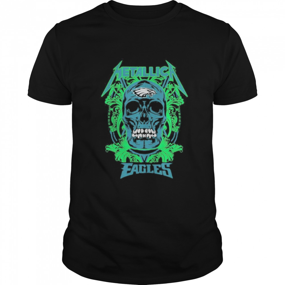 Skull Metallica Philadelphia Eagles Shirt