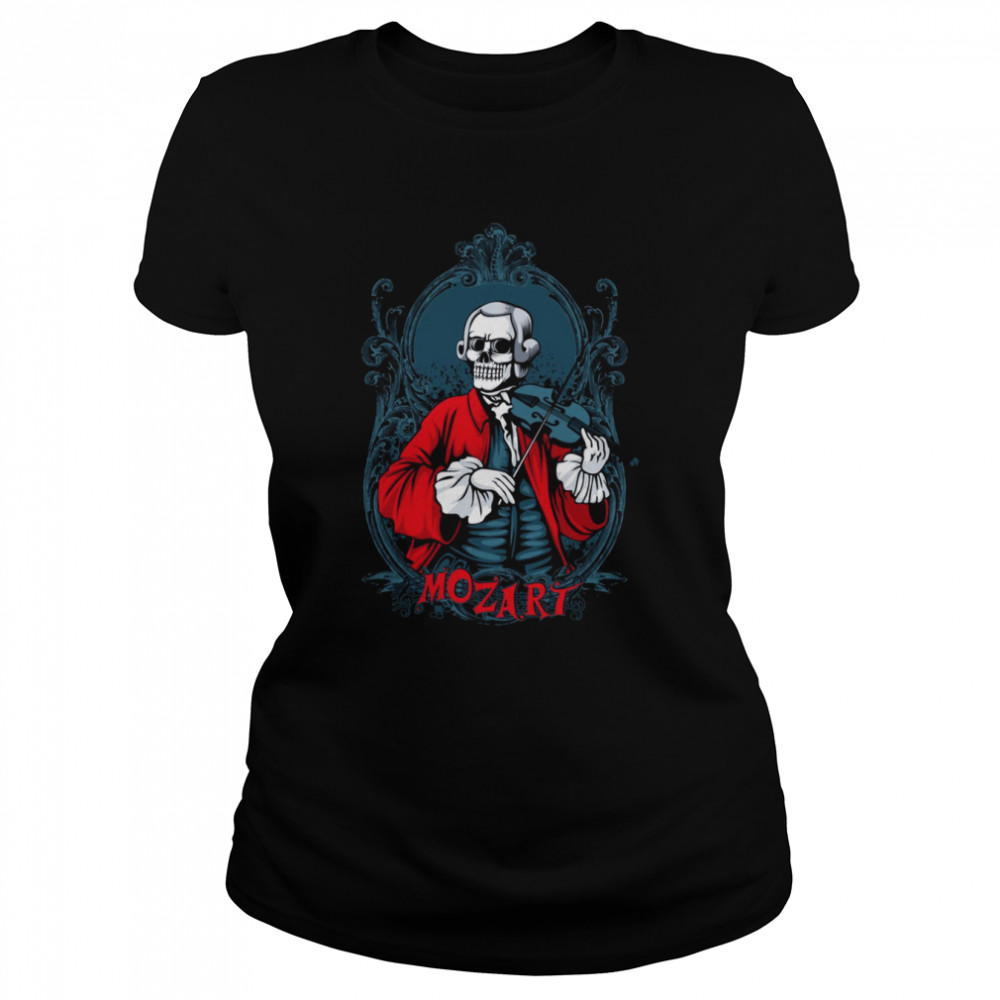 Violist Mozart Skull shirt Classic Women's T-shirt