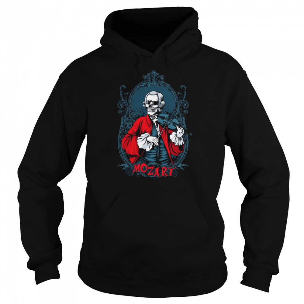 Violist Mozart Skull shirt Unisex Hoodie