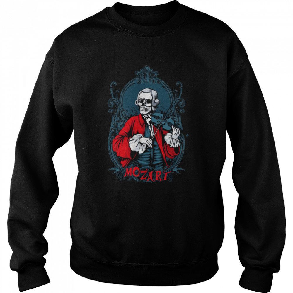 Violist Mozart Skull shirt Unisex Sweatshirt