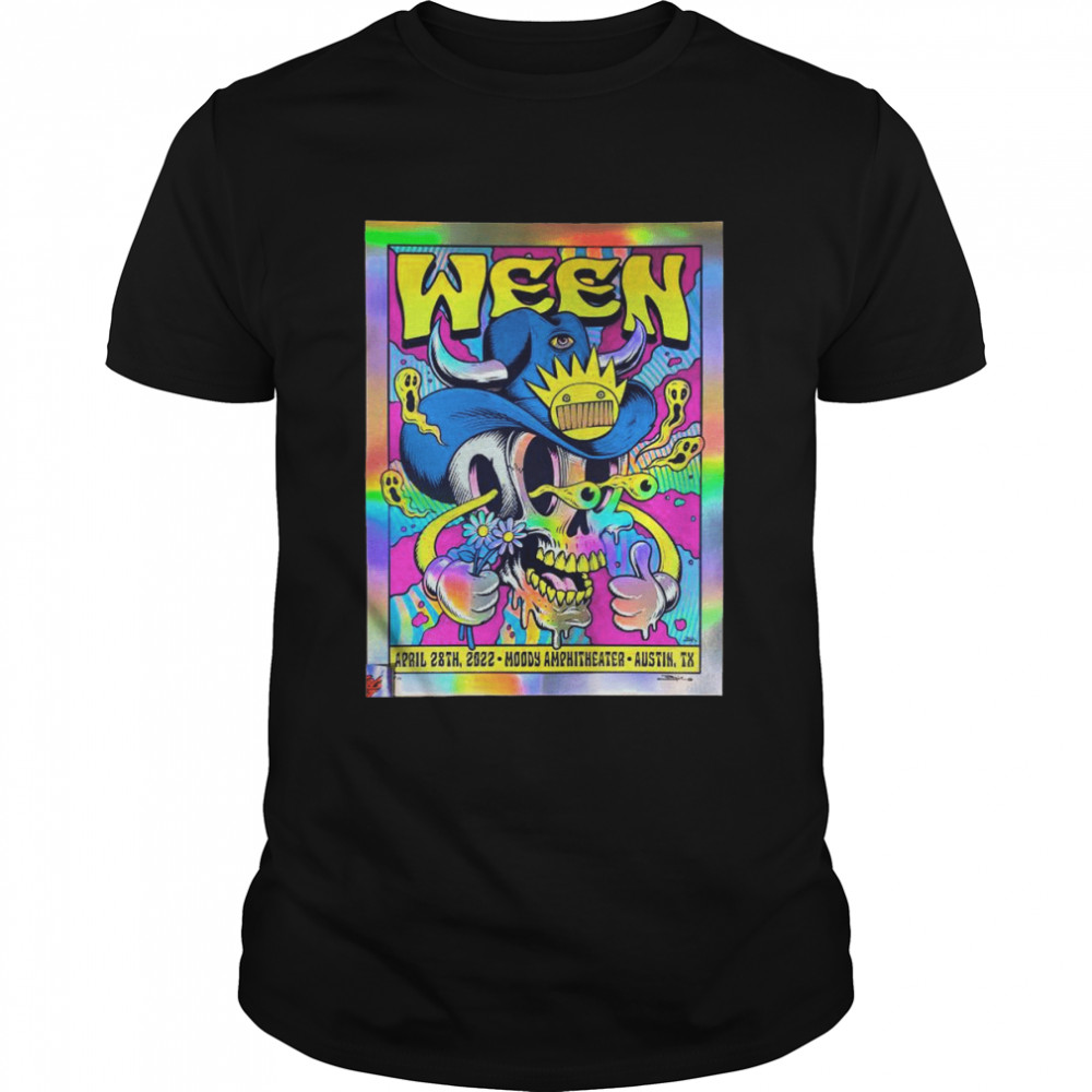 Brandon Heart Ween Austin Poster Foil Variant Artist Edition 2022 shirt